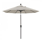 California Umbrella Table Umbrellas Woven Granite 9' Octagon Crank Lift Umbrella Sunset Series Olefin Fabric