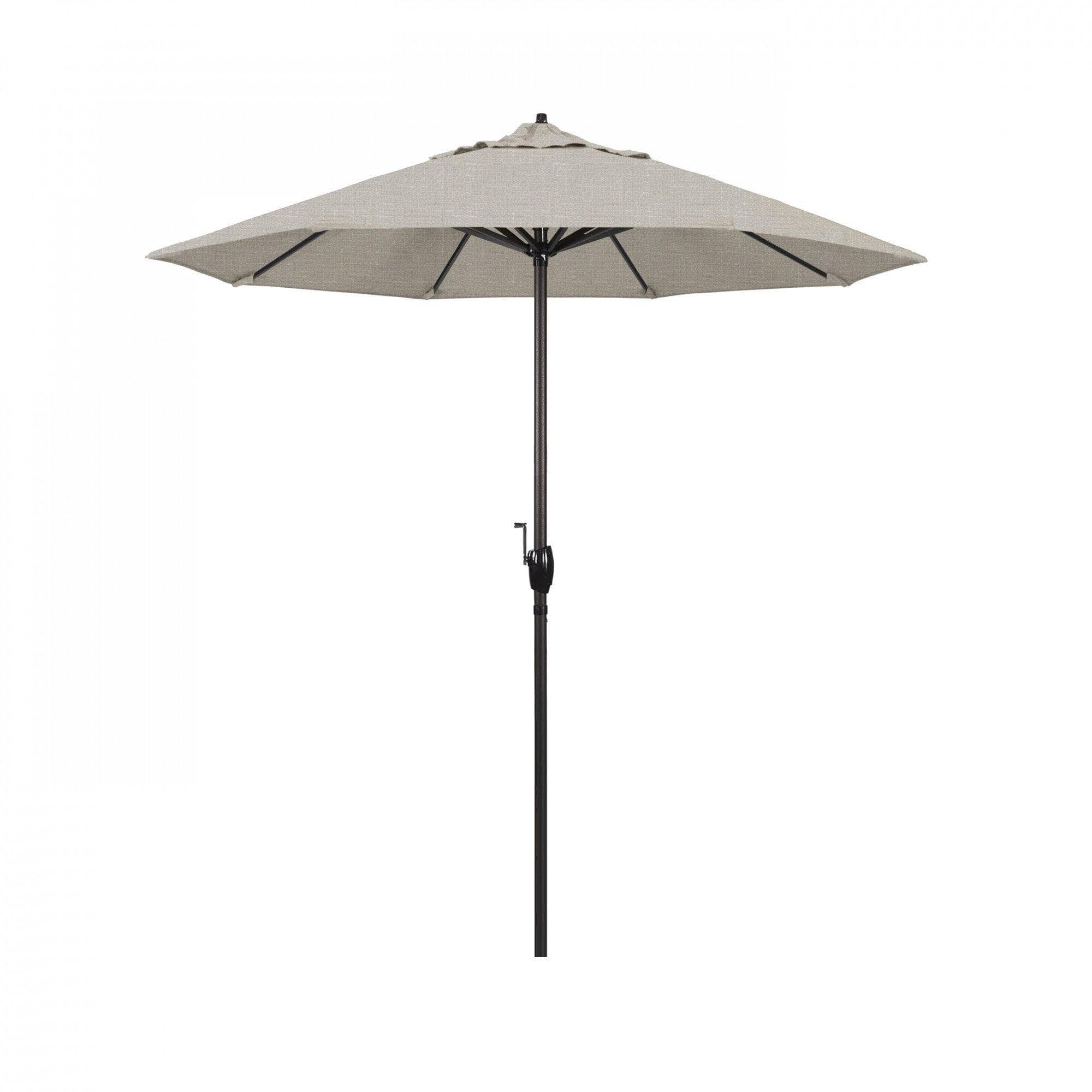 California Umbrella Table Umbrellas Woven Granite California Umbrella - Trail Series Olefin Fabric, Finish Bronze
