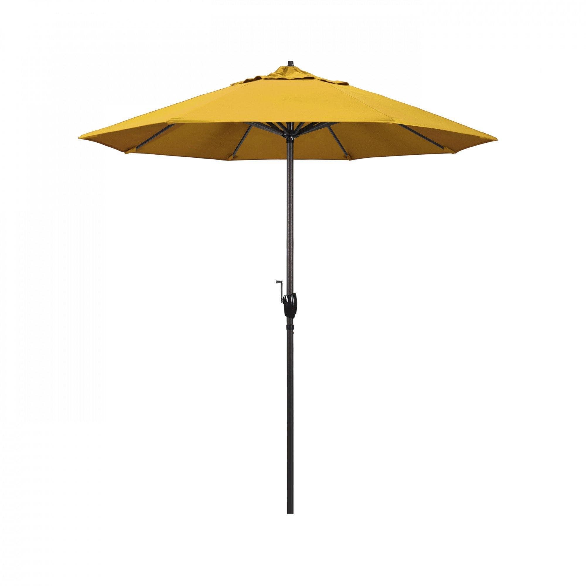 California Umbrella Table Umbrellas Yellow California Umbrella - Pacific  Trail  Series  , Finish Bronze