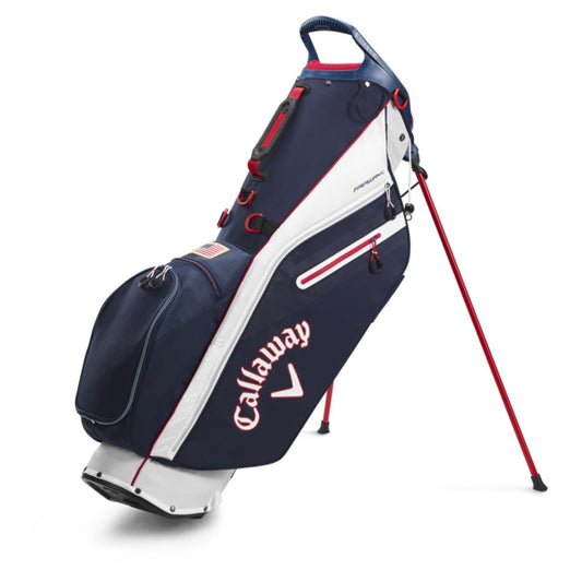 Callaway Golf : Bags Callaway Golf 2020 Fairway C Slim Stand Bag-Navy-Red-Flag