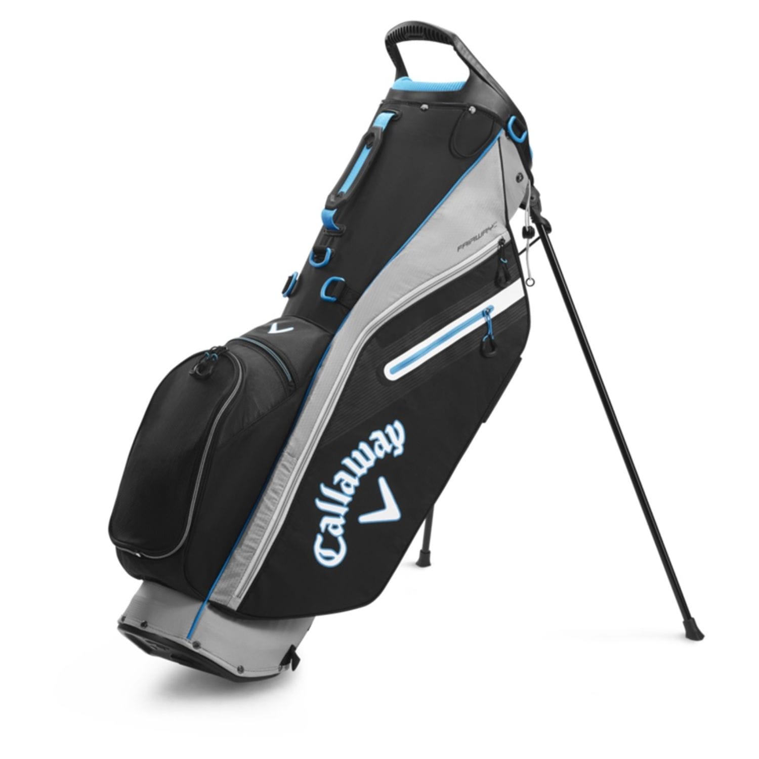 Callaway Golf : Bags Callaway Golf 2020 Fairway C Slim Stand Bag-Silver-Blk-Cyan