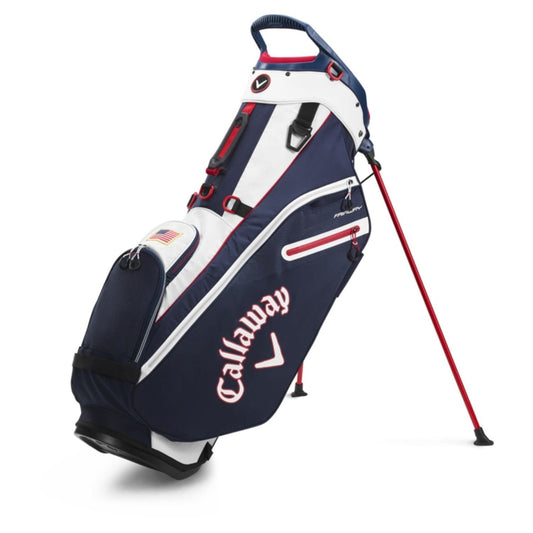 Callaway Golf : Bags Callaway Golf 2020 Fairway Stand Bag-Navy-White-USA Flag