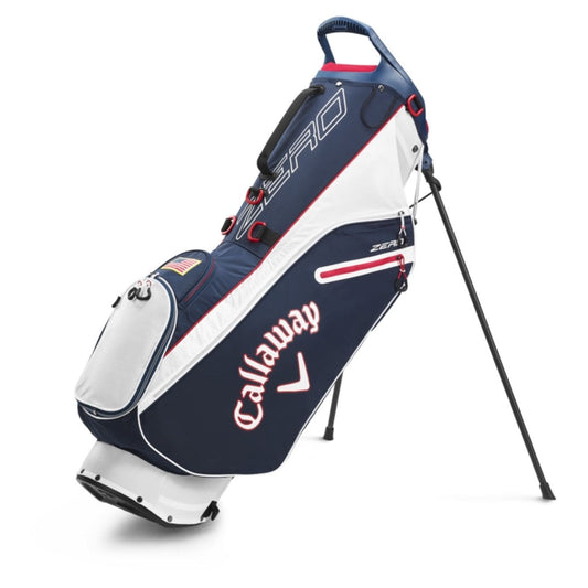 Callaway Golf : Bags Callaway Golf 2020 Hyperlite Zero Stand Bag-Navy-Red-Flag