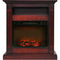 Cambridge Cambridge Sienna 34 In. Electric Fireplace w/ 1500W Log Insert and Cherry Mantel