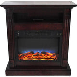 Cambridge Cambridge Sienna 34 In. Electric Fireplace w/ Multi-Color LED Insert and Mahogany Mantel
