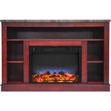 Cambridge Cherry Cambridge 47 In. Electric Fireplace with a Multi-Color LED Insert and Cherry Mantel