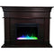 Cambridge Dark Coffee Cambridge 47.8-in. Shelby Electric Fireplace Mantel with Deep Log Insert, Dark Coffee,