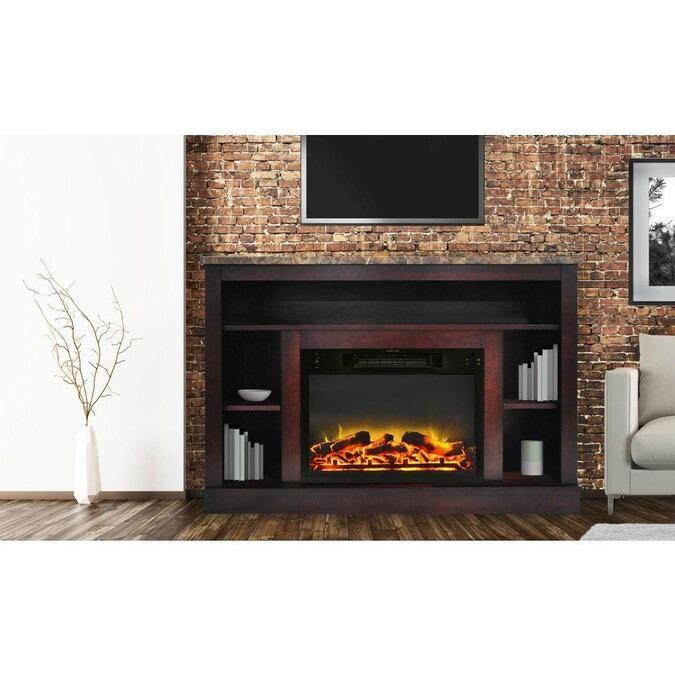 Cambridge Electric Fireplace Cambridge 47 In. Electric Fireplace with a Multi-Color LED Insert and Cherry Mantel