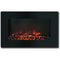 Cambridge Electric Wall-hung Fireplaces Cambridge 30-In. Callisto Wall Mount Electric Fireplace with Log Display , Timer, and Remote, Black