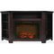 Cambridge Fireplace Mantels and Entertainment Centers Cambridge 56-In. Stratford Electric Corner Fireplace in Mahogany with 1500W Fireplace Insert