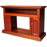 Cambridge Fireplace Mantels and Entertainment Centers Cambridge Sorrento Electric Fireplace with 1500W Log Insert and 47 In. Entertainment Stand in Cherry