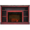 Cambridge Fireplace Mantels and Entertainment Centers Cherry Cambridge 47 In. Electric Fireplace with Enhanced Log Insert
