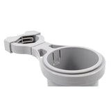 Camco Deck / Galley Camco Clamp-On Rail Mounted Cup Holder - Large for Up to 2" Rail - Grey [53092]