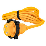 Camco Shore Power Camco 30 Amp Power Grip Marine Extension Cord - 50 M-Locking/F-Locking Adapter [55613]