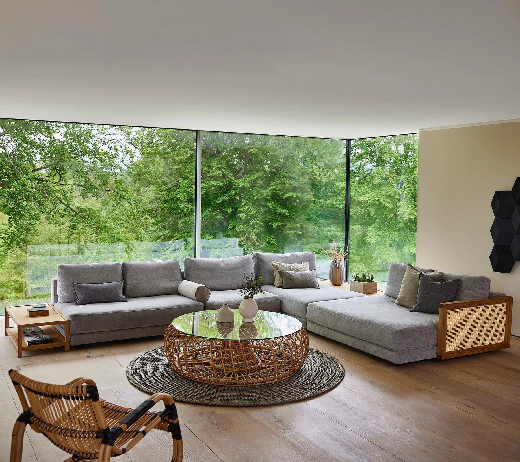 Cane-Line Denmark Cane-Line Accessories Scale armrest, left, w/French Weave natural, Oak  | 109OLFU