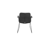 Cane-Line Denmark Cane-line Weave -  Black/Graphite / Grey  -Cane-line Natté Vision armchair, stackable (5403)