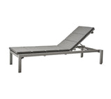 Cane-Line Denmark Chaise Lounge Cane-line Tex Light Grey / Grey w/QuickDry foam Cane-Line Relax Sunbed, Stackable (5966)