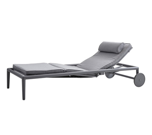 Cane-Line Denmark Chaise Lounge Conic sunbed w/gasspring