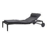 Cane-Line Denmark Chaise Lounge Grey Conic sunbed w/gasspring