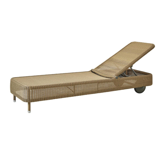 Cane-Line Denmark Chaise Lounge Natural / None Cane-Line Presley Sunbed (5559)
