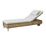 Cane-Line Denmark Chaise Lounge Natural / White Cane-Line Presley Sunbed (5559)