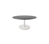 Cane-Line Denmark Conversation Set [Premium] Cane-Line -5-Piece - 31'' Wide Round Bstro Table with Breeze 2 Seater Sofa and Breeze Lounge Chair| 5043AL-P065AL-2850