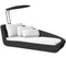 Cane-Line Denmark Day Bed Black / Cane-line Natté White w/QuickDry foam Cane-Line Savannah daybed, left module (5542)