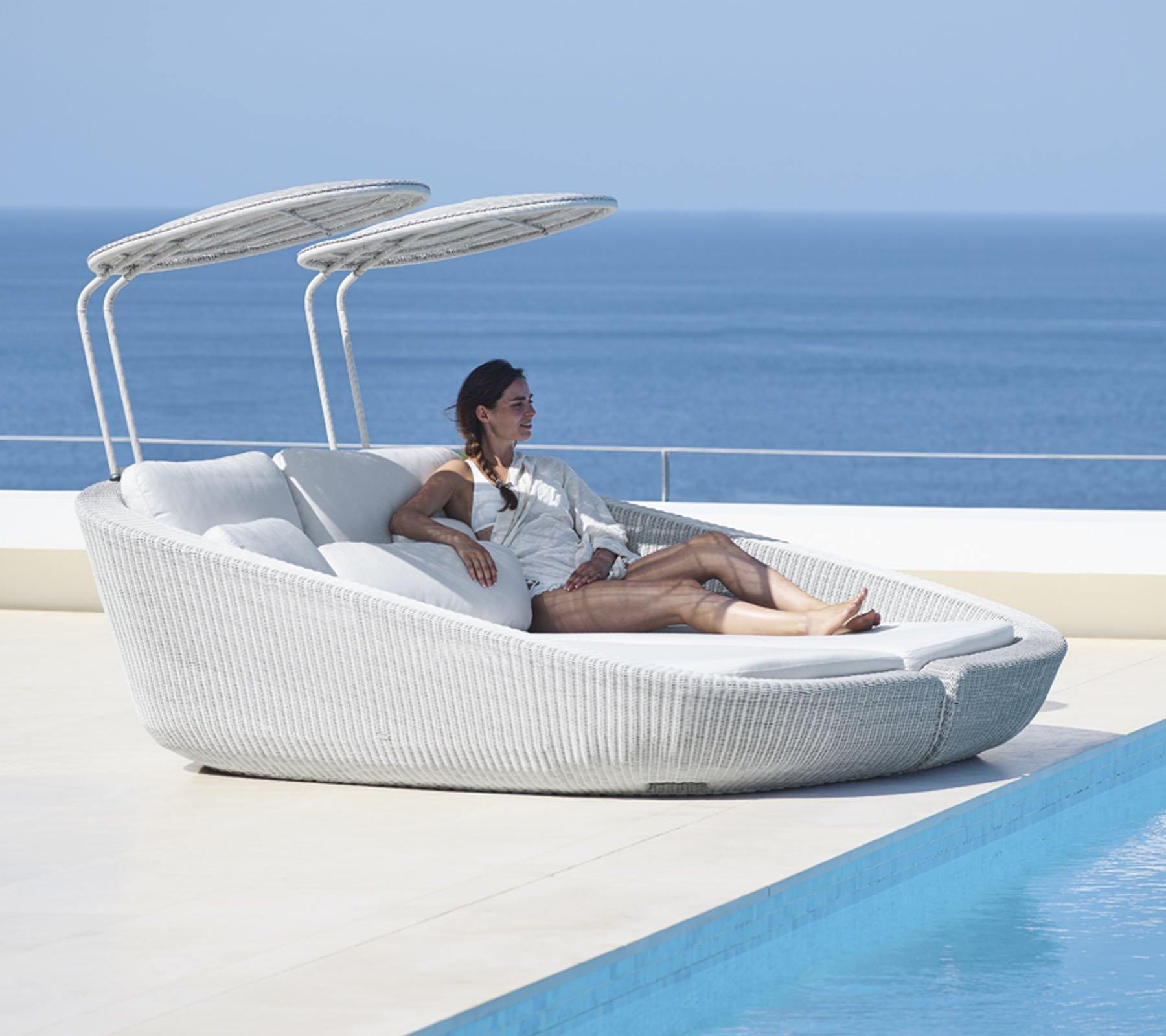 Cane-Line Denmark Day Bed Cane-Line Savannah daybed, right module, incl. sunshade (5543)