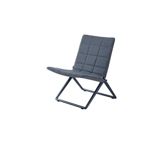Cane-Line Denmark Grey -Cane-line AirTouch Traveller folding lounge chair, Cane-line AirTouch (8432)