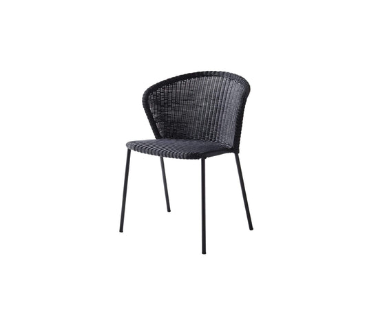 Cane-Line Denmark Outdoor Chairs Black / None Cane-Line Lean chair, stackable