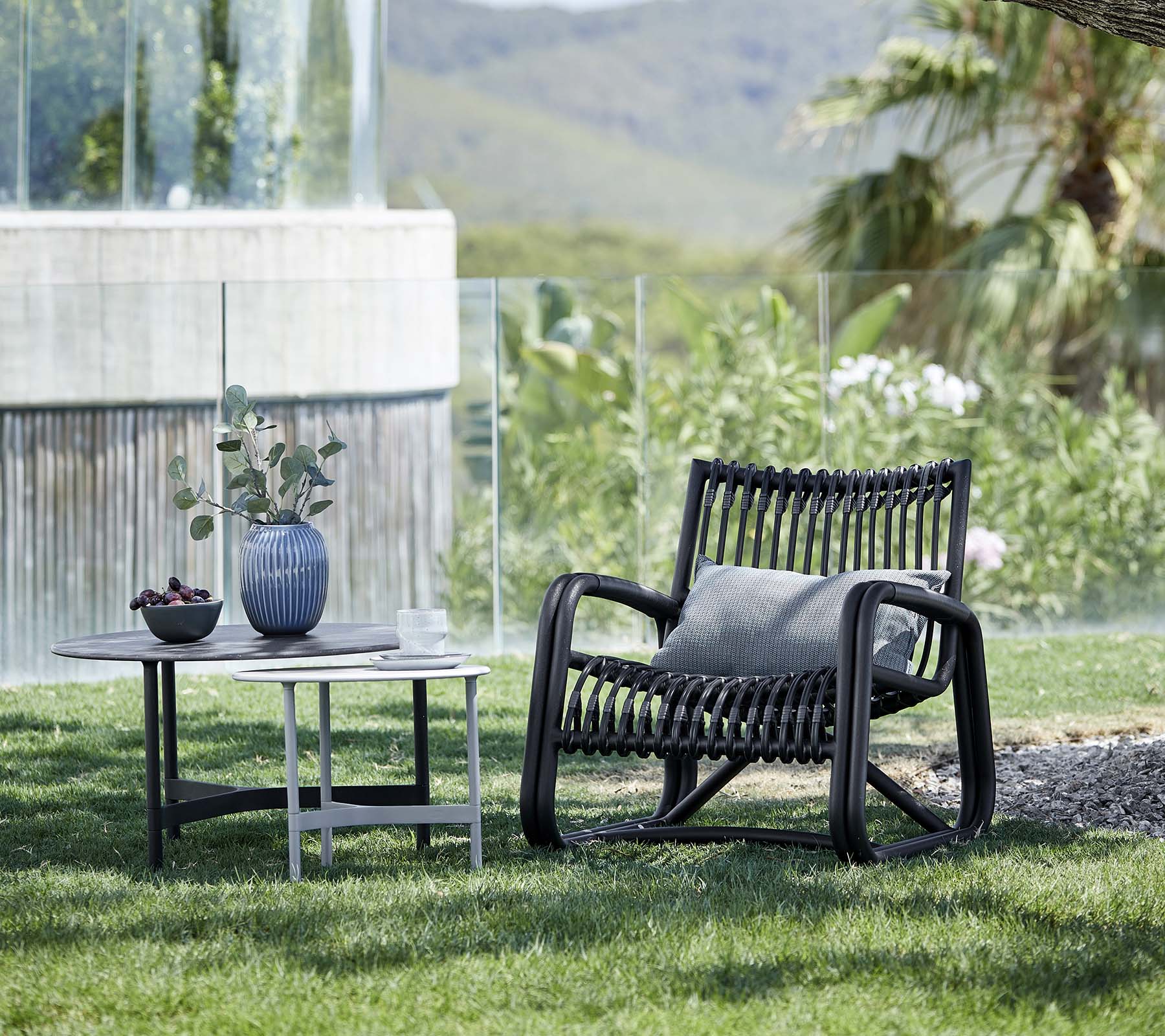 Cane-Line Denmark Outdoor Chairs Cane-Line Curve lounge chair OUTDOOR