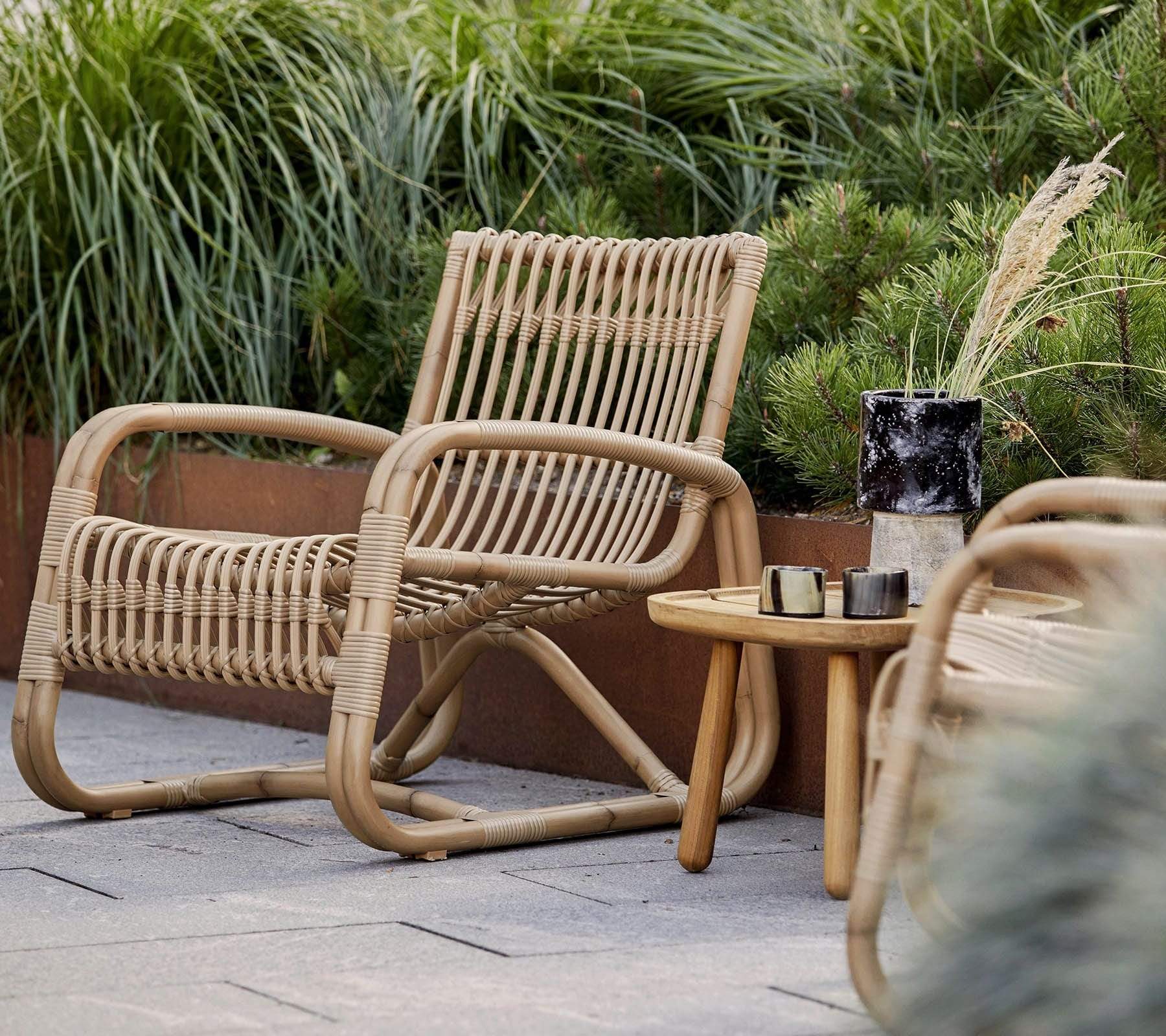 Cane-Line Denmark Outdoor Chairs Cane-Line Curve lounge chair OUTDOOR