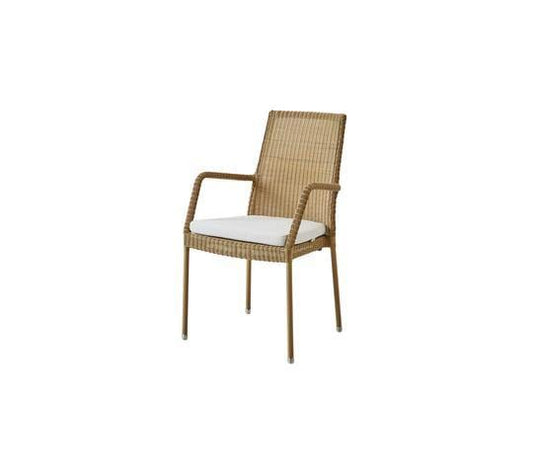Cane-Line Denmark Outdoor Chairs Cane-line Natté White Cane-Line Newman Armchair, Stackable (5434)