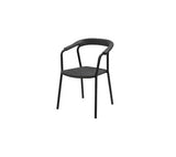 Cane-Line Denmark Outdoor Chairs Cane-Line Noble Armchair, Stackable, Dark Grey, Cane-line Soft Rope (57438)