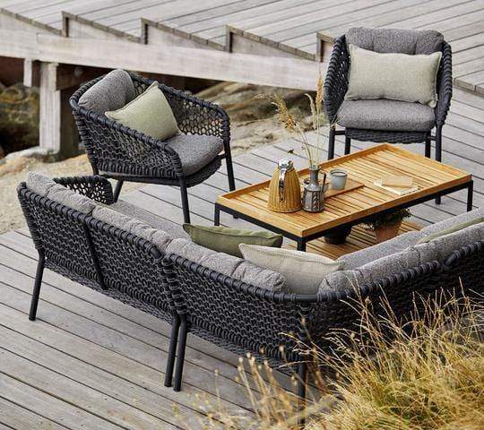 Cane-Line Denmark Outdoor Chairs Cane-line Ocean Lounge Chair, Stackable, Cane-line Soft Rope (5427)