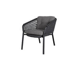 Cane-Line Denmark Outdoor Chairs Cane-line Wove Dark grey (YN115) Cane-line Ocean Lounge Chair, Stackable, Cane-line Soft Rope (5427)