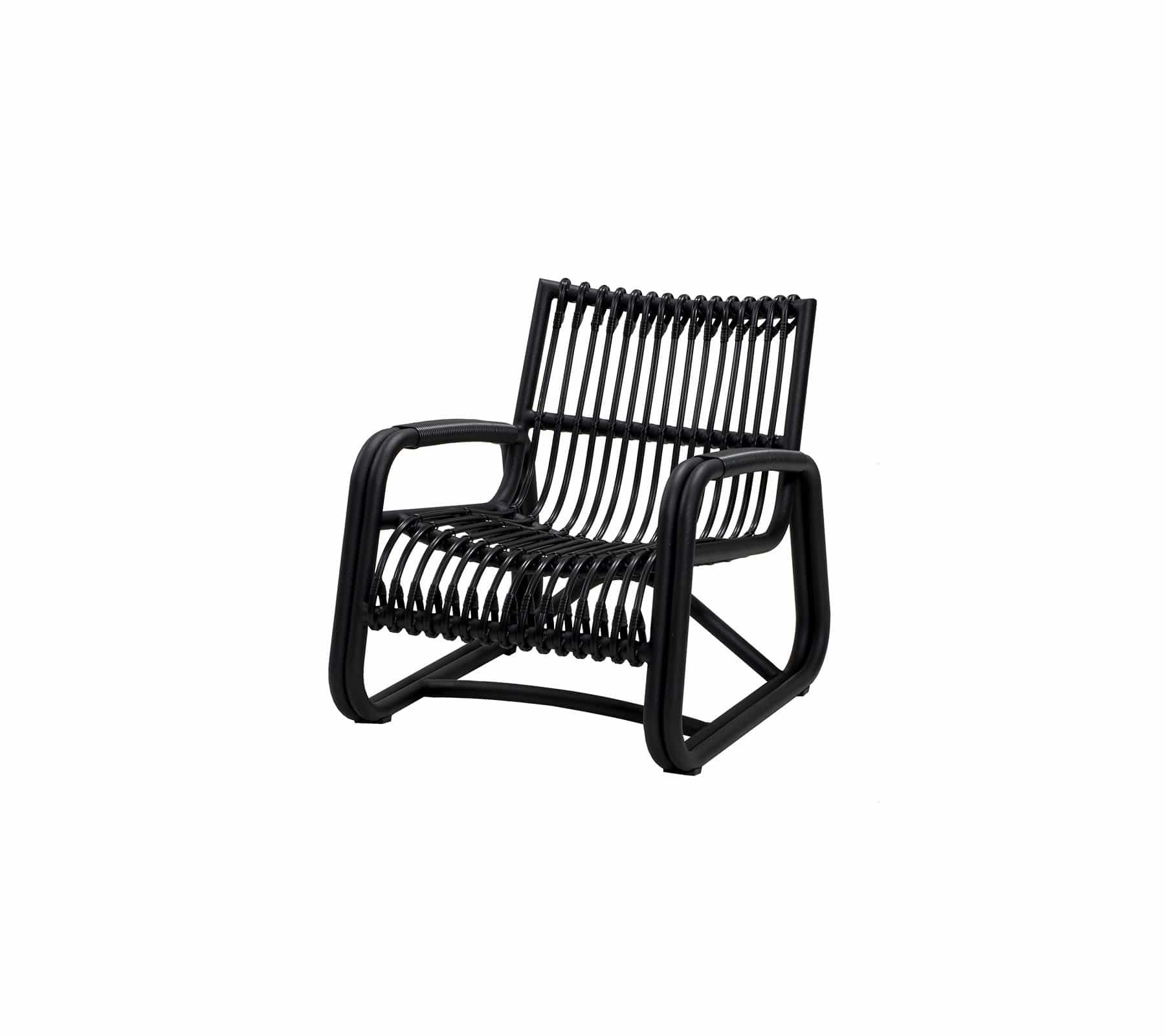 Cane-Line Denmark Outdoor Chairs Lava grey Cane-Line Curve lounge chair OUTDOOR