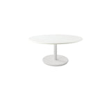 Cane-Line Denmark Outdoor Coffee Table White Cane-Line Table top dia. 80 cm