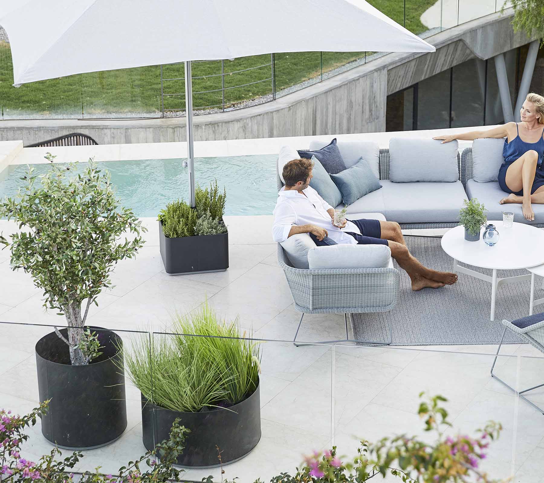 Cane-Line Denmark Outdoor Cushions Cane-Line - Grow planter, medium | 5772