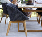 Cane-Line Denmark Outdoor Dining Table Endless dining table 240x100 cm