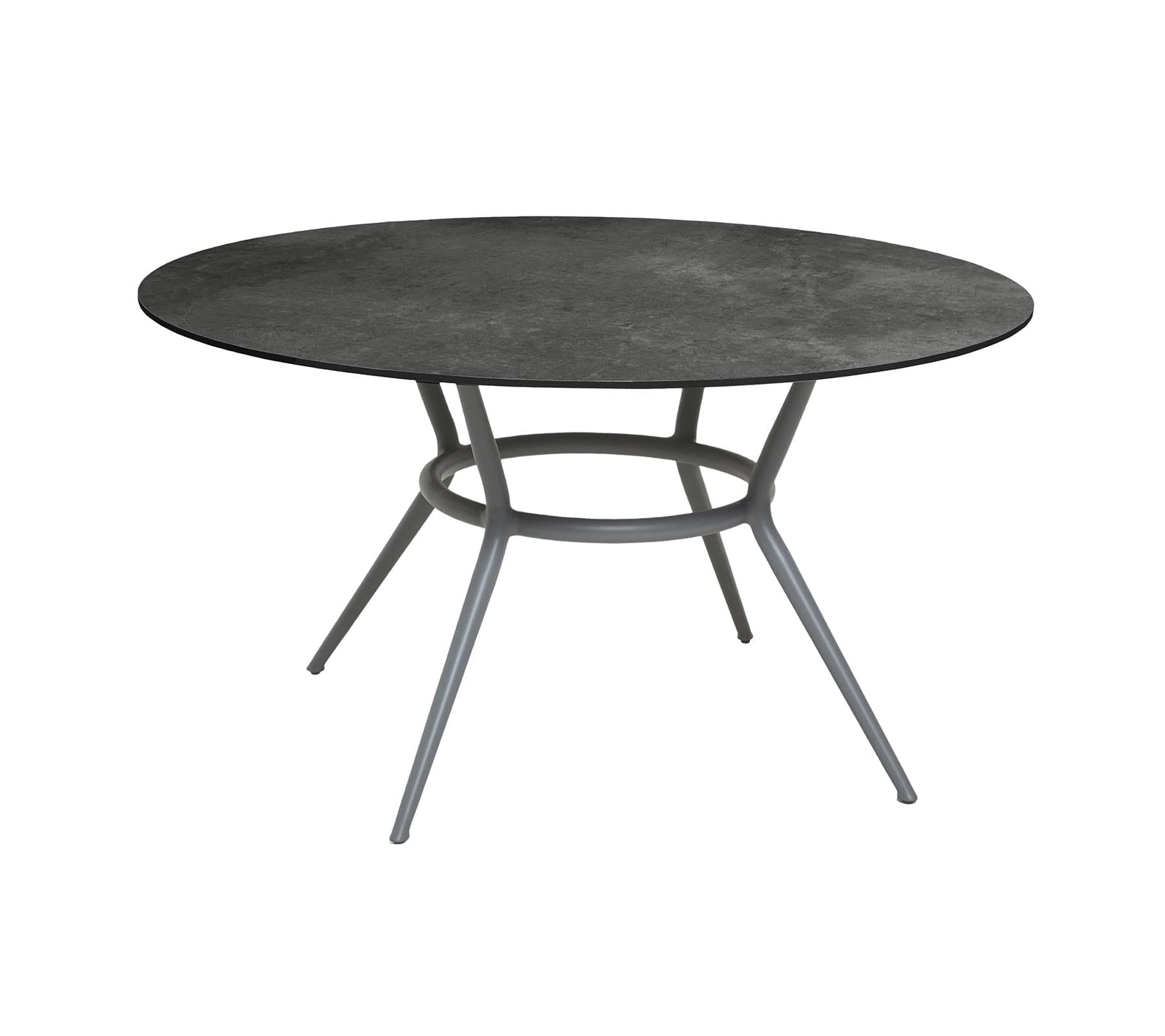 Cane-Line Denmark Outdoor Dining Table Light Grey / Dark Grey Cane-Line Table top dia. 144 cm  | P144HPSDG