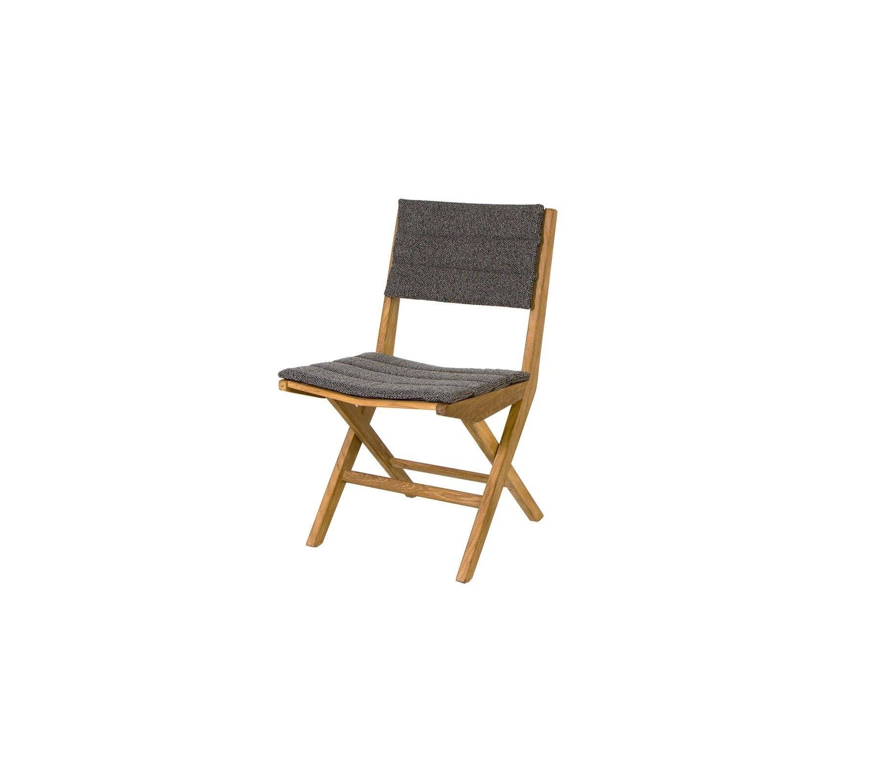 Cane-Line Denmark Outdoor Folding Chairs Dark grey (YN115) Flip folding chair, Teak (54040)