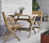 Cane-Line Denmark Outdoor Folding Chairs Flip folding armchair, Teak