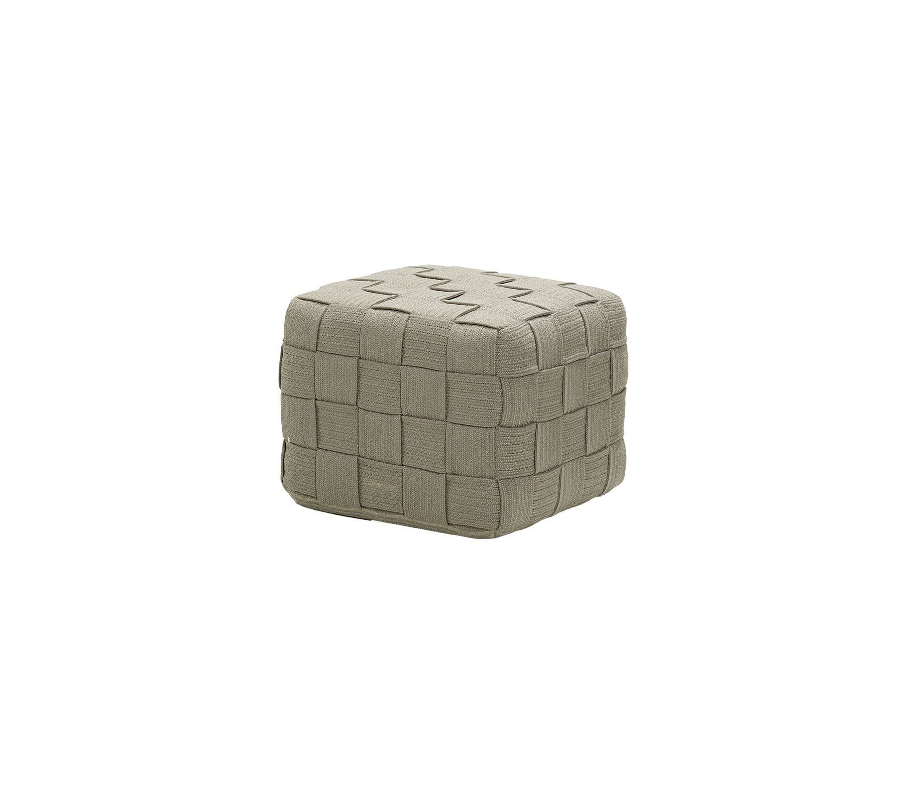 Cane-Line Denmark Outdoor Footstool Taupe Cane-Line Cube footstool 8340
