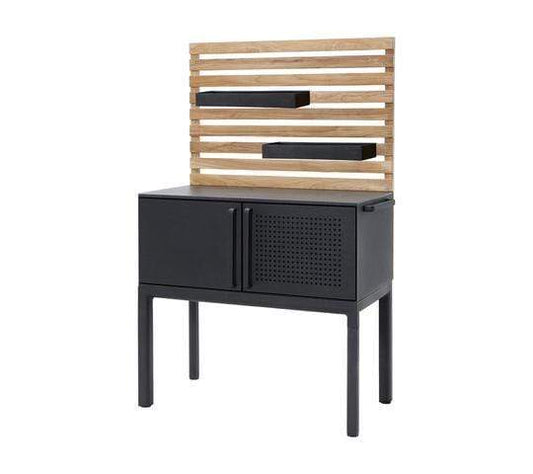 Cane-Line Denmark Outdoor Kitchen Furniture Cane-Line Drop teak wall, single module  W3549T