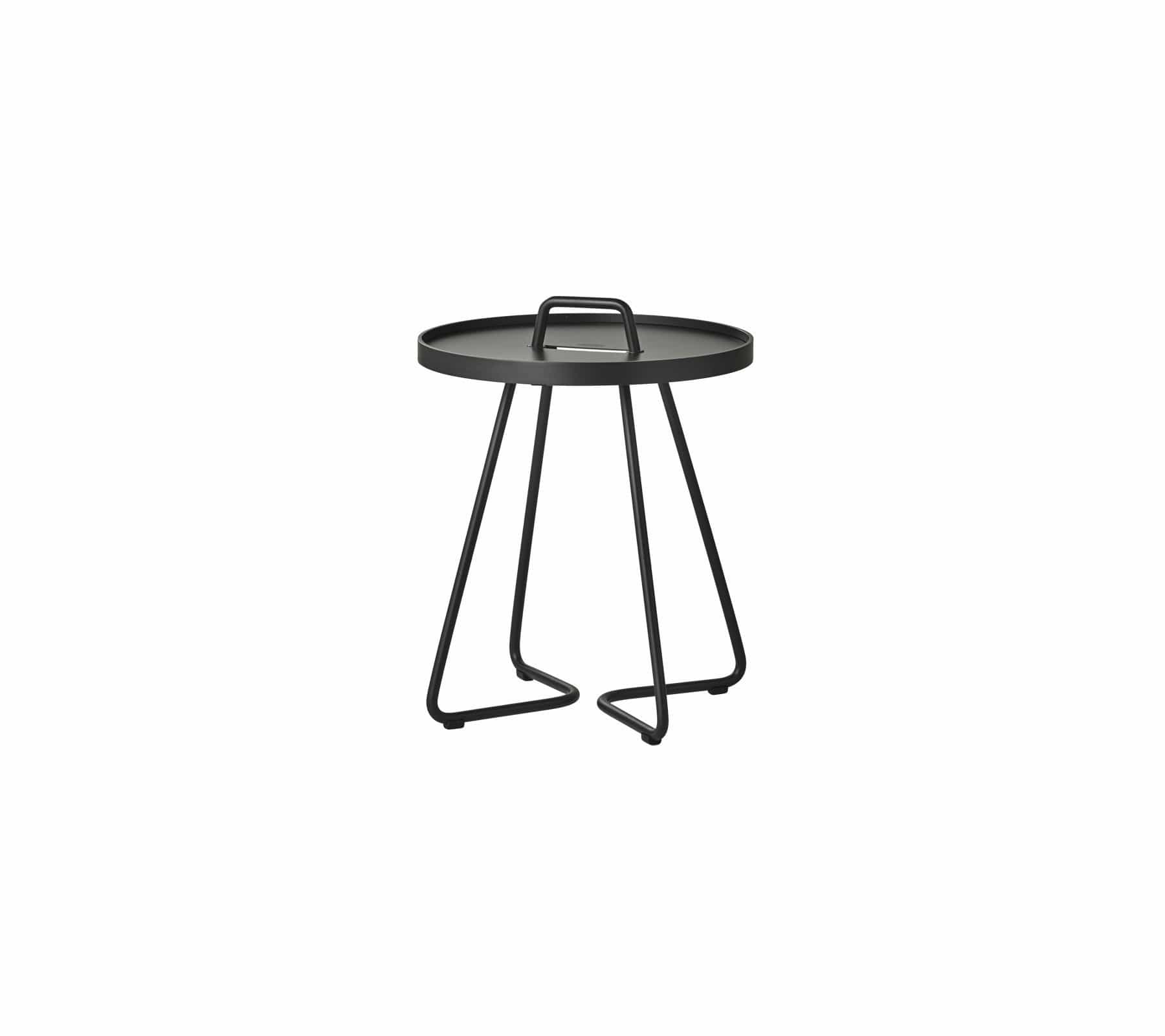 Cane-Line Denmark Outdoor Side Table Black Cane-Line On-the-move side table x-small