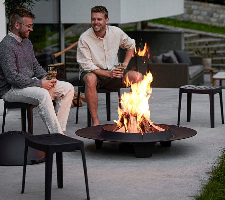 Cane-Line Denmark Outdoor Side Table Cane-Line - Ember fire pit, large | 902