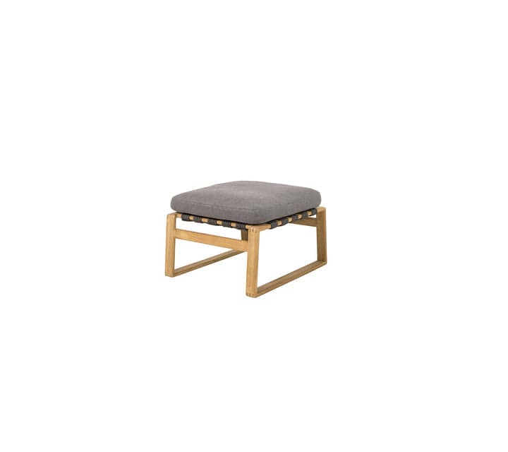 Cane-Line Denmark Outdoor Side Table Cane-Line - Endless Soft footstool, incl. grey Cane-line AirTouch cushion set | 53503