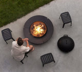 Cane-Line Denmark Outdoor Side Table Ember fire pit, large (902)