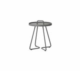 Cane-Line Denmark Outdoor Side Table Light grey Cane-Line On-the-move side table x-small